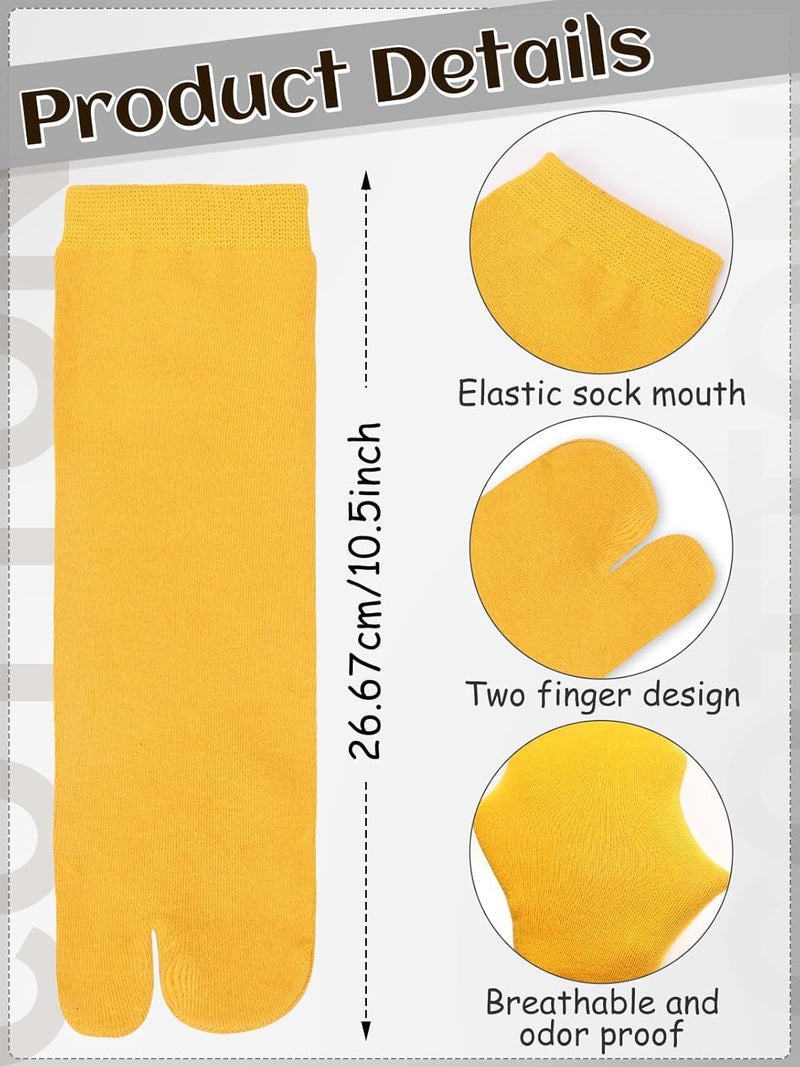 BOARDFEB 6 Pairs Japanese Toes Separated Socks for Men Women Unisex - Image 3